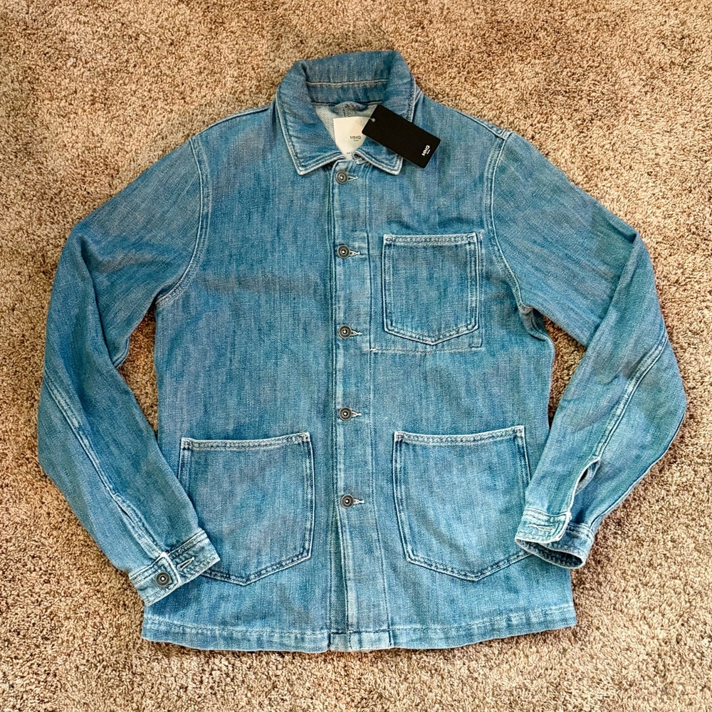 NWT!!!!   MNG Man Pocketed Denim Jacket